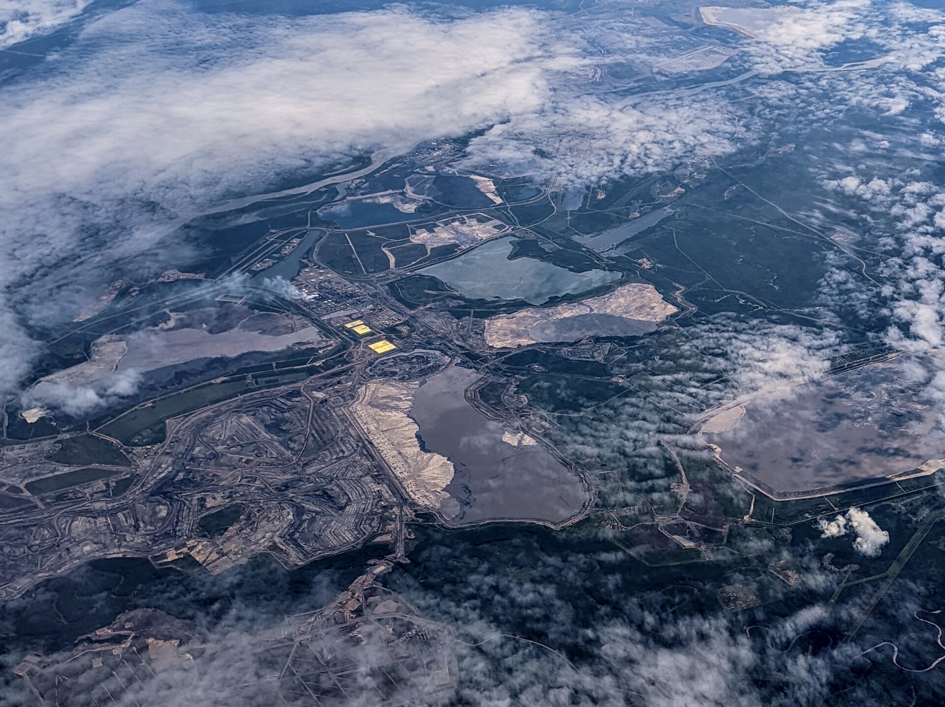 Syncrude oil sands mine at Mildred Lake, Alberta