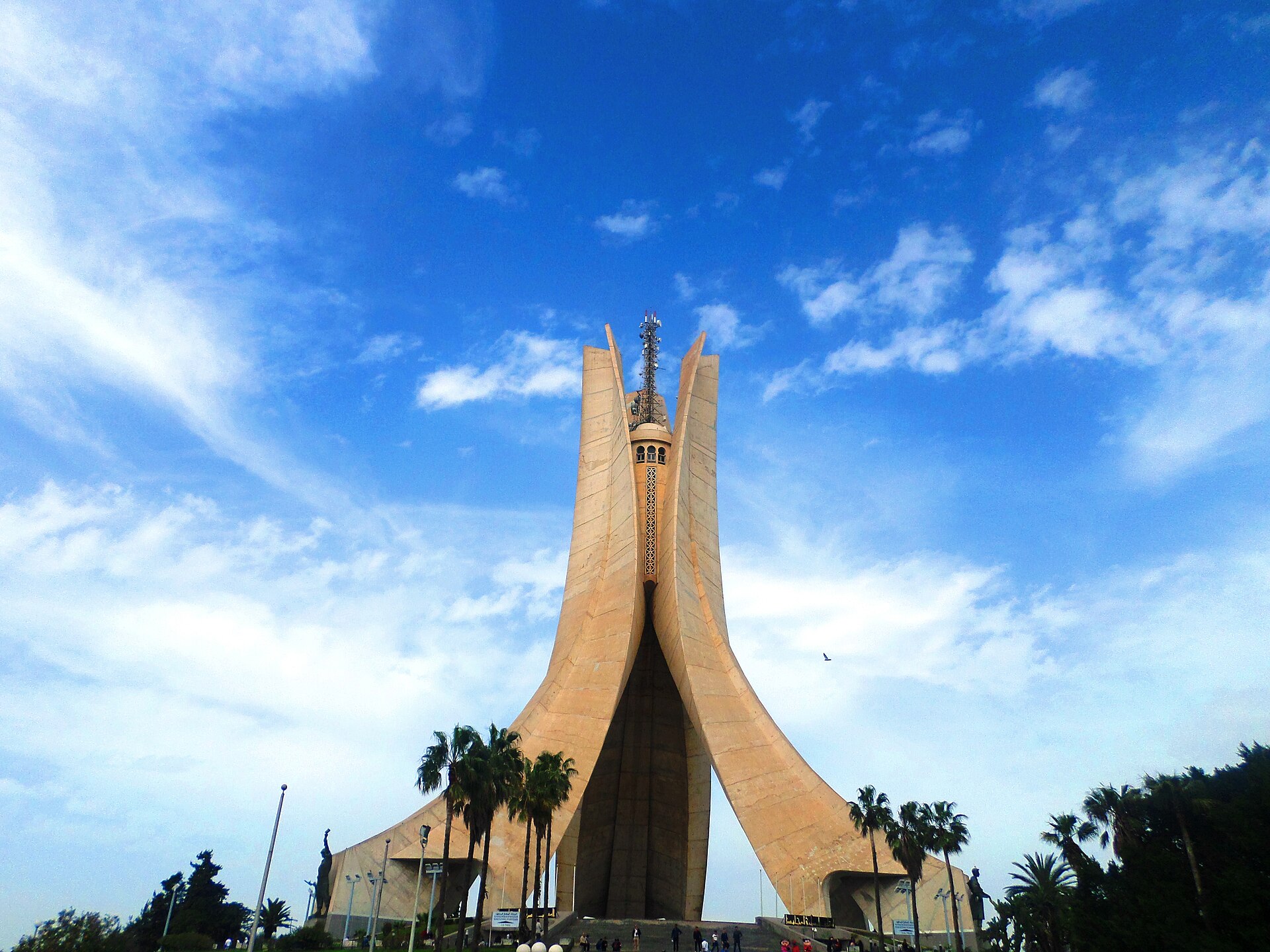 The Martyrs' Memorial overlooking Algiers
