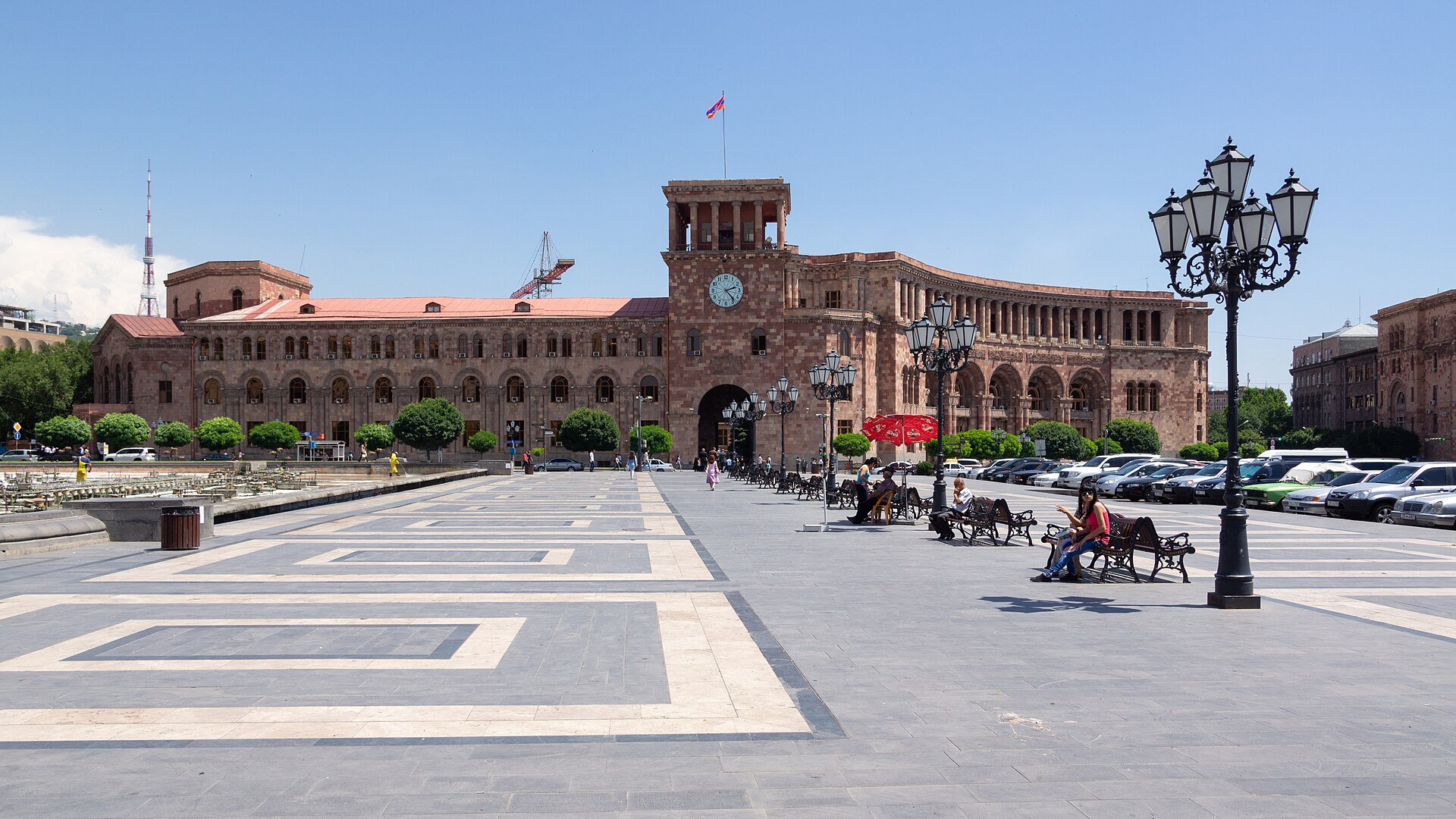Government House on Republic Square in Yerevan, Armenia