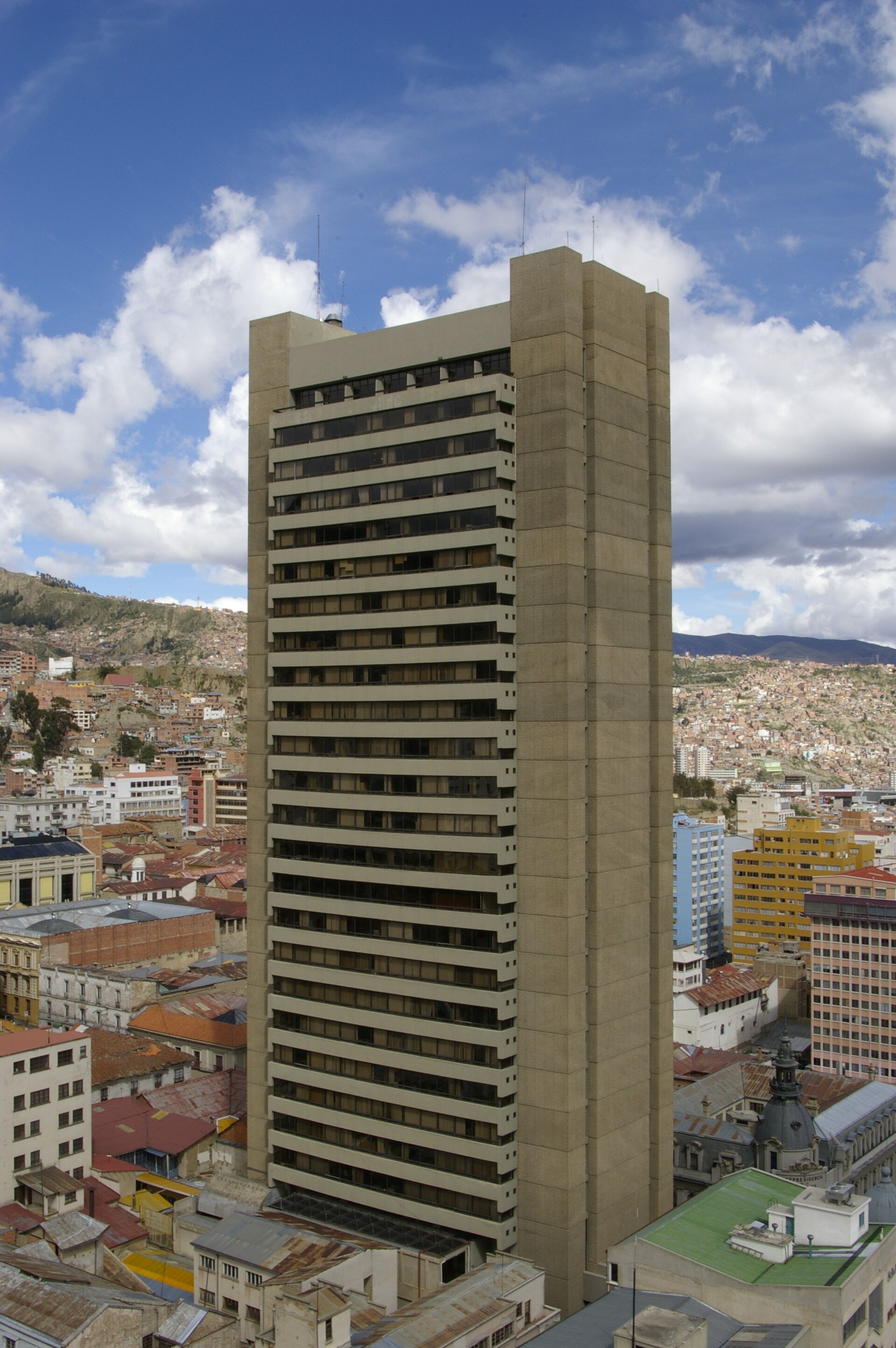 The Central Bank of Bolivia building in La Paz