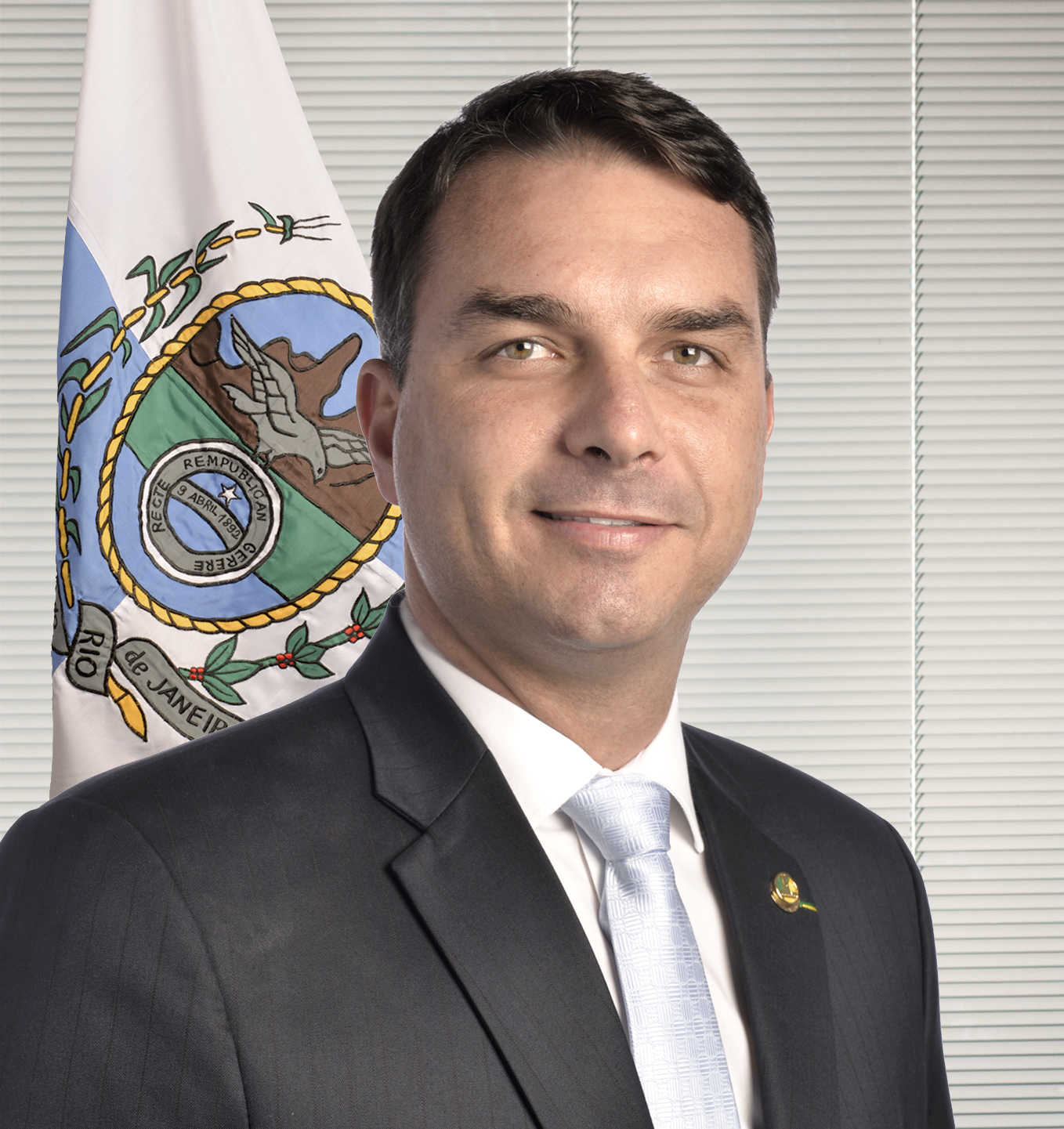 Official Senate portrait of Senator Flávio Bolsonaro