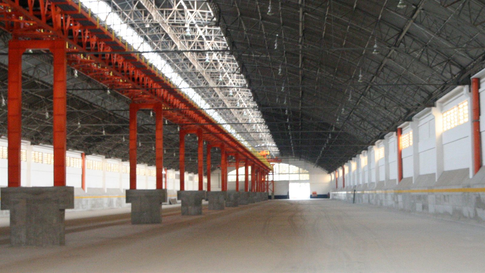 Bulk export warehouse and cargo operations at the Port of Santos, Brazil