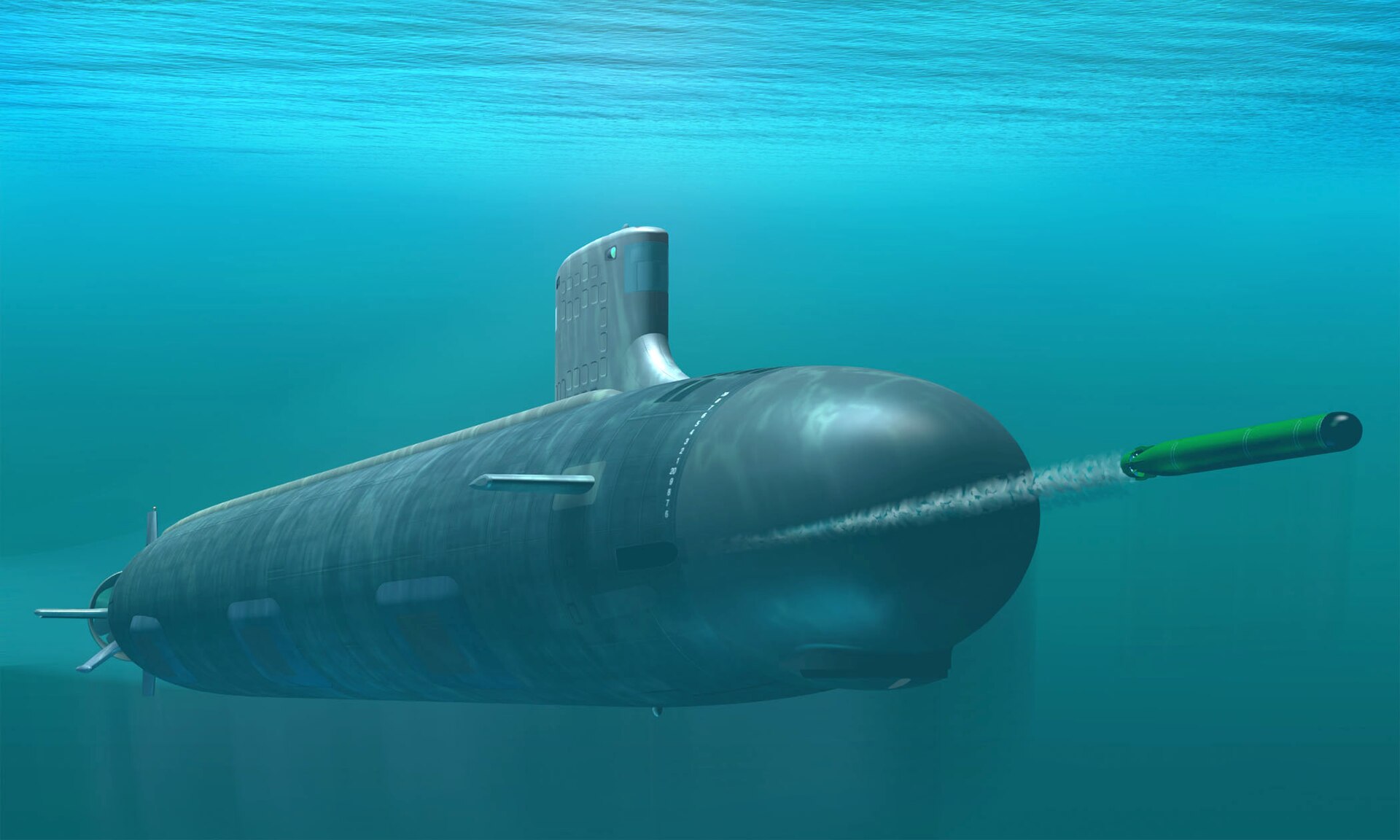 A Virginia-class nuclear attack submarine