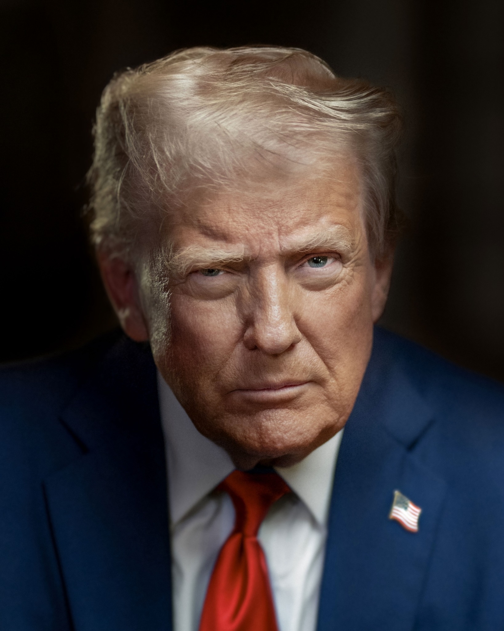 Official 2025 White House portrait of President Donald Trump