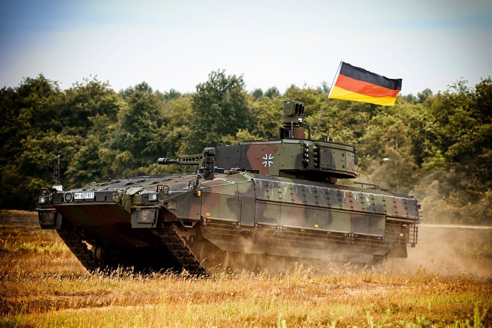 A Schützenpanzer Puma infantry fighting vehicle of the German Bundeswehr