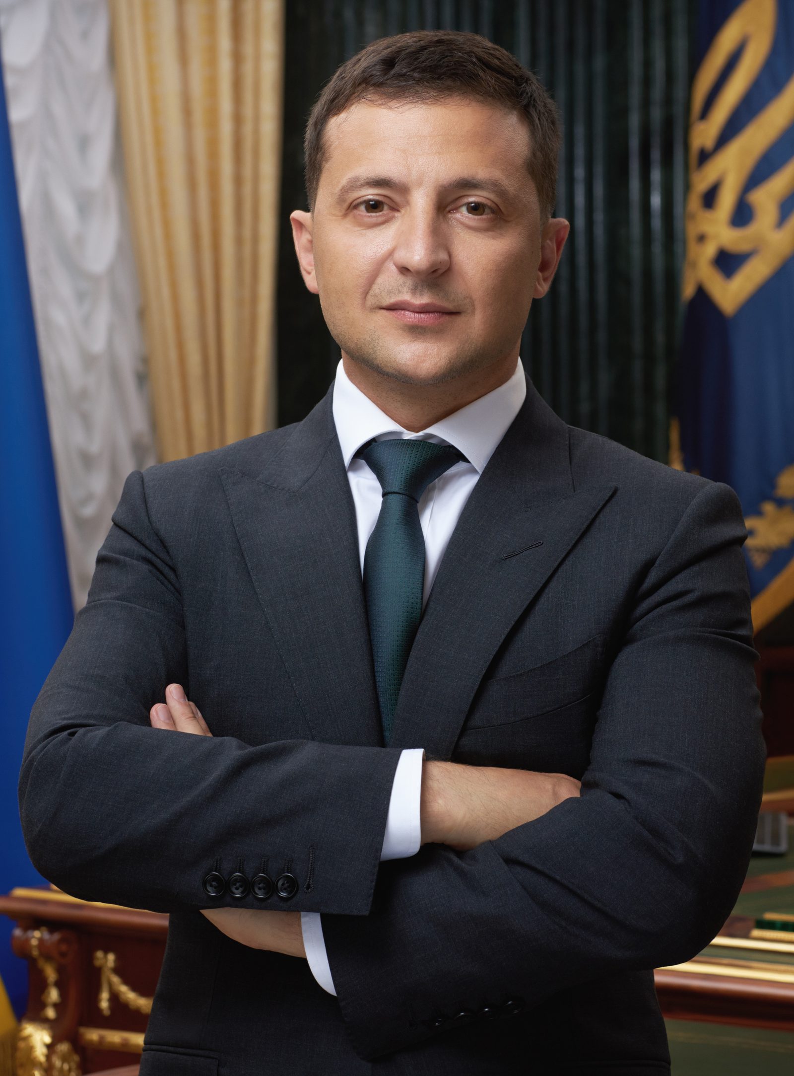 Official portrait of Ukrainian President Volodymyr Zelensky