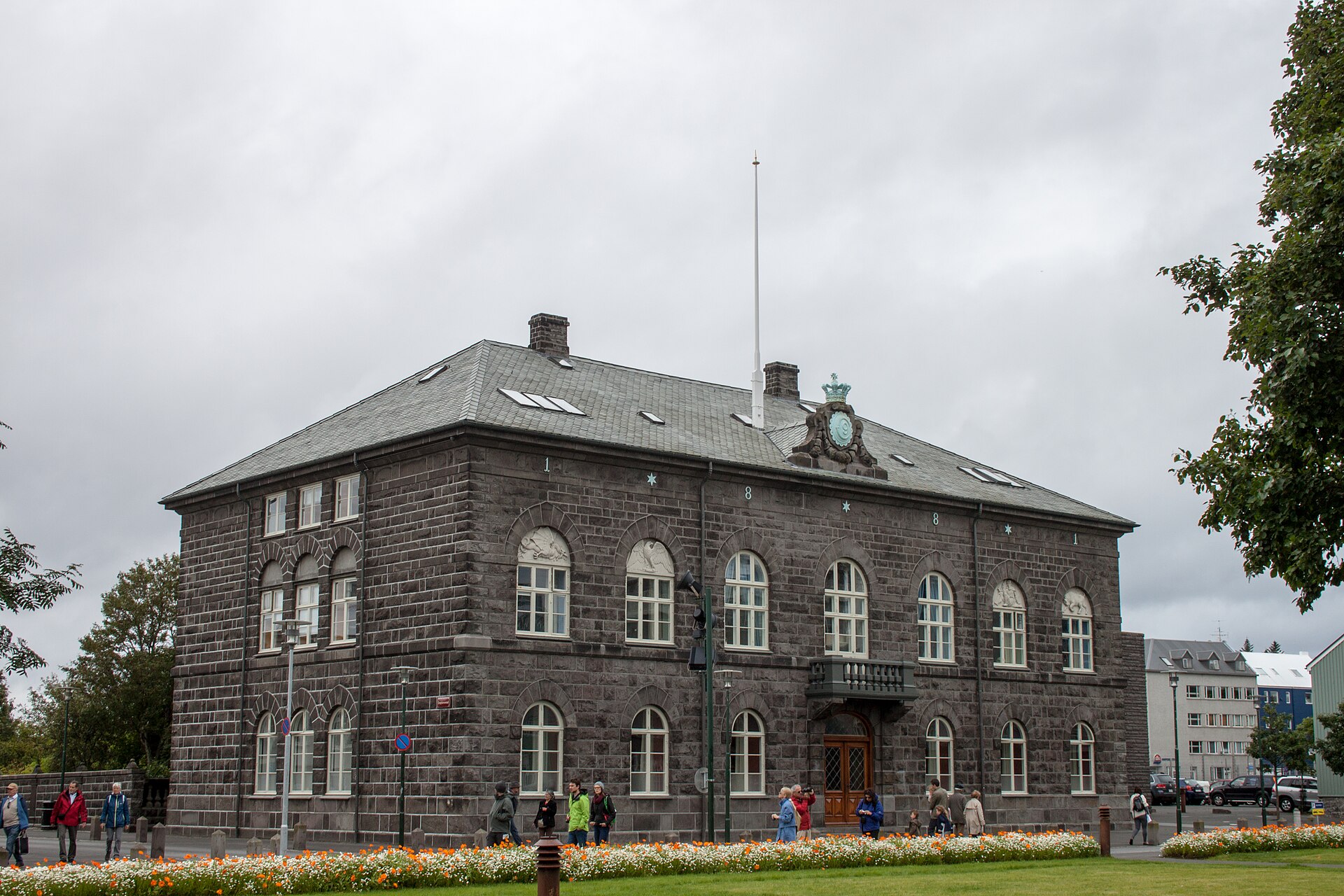 The Alþingishúsið, Iceland's parliament house, in Reykjavík