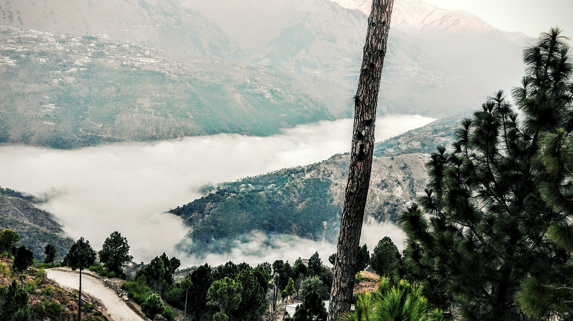 The Jhelum River in Azad Kashmir, Pakistan