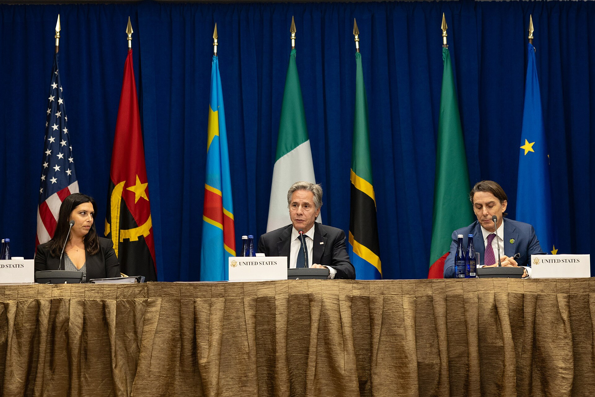US Secretary of State Antony Blinken hosts a roundtable on the Lobito Corridor