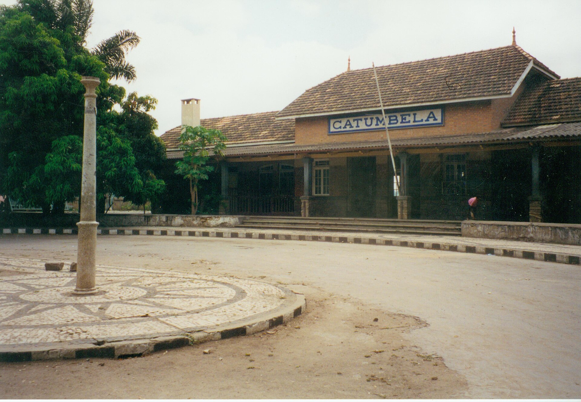 Catumbela railway station on the Benguela Railway, Angola