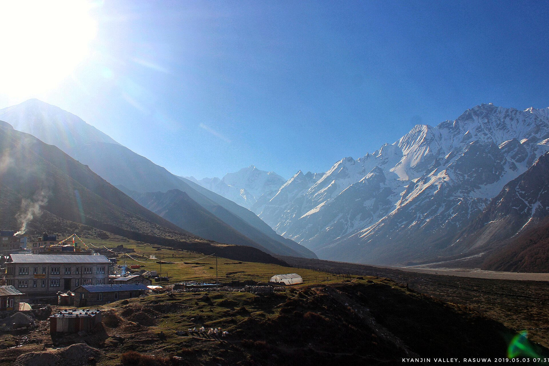Kyanjin Valley in Langtang National Park, Rasuwa district, Nepal