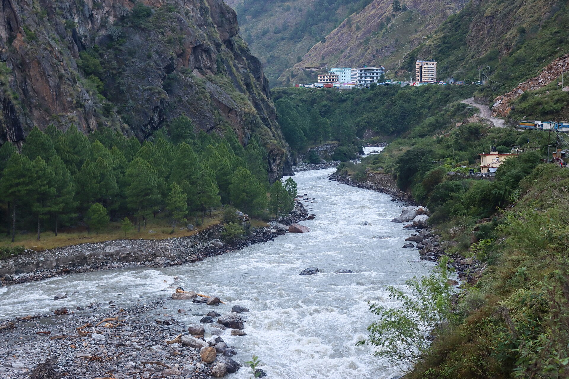 Landscape of Rasuwa district, Nepal