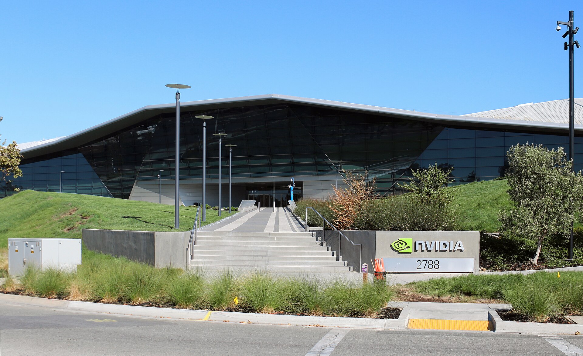 Nvidia's headquarters building in Santa Clara, California