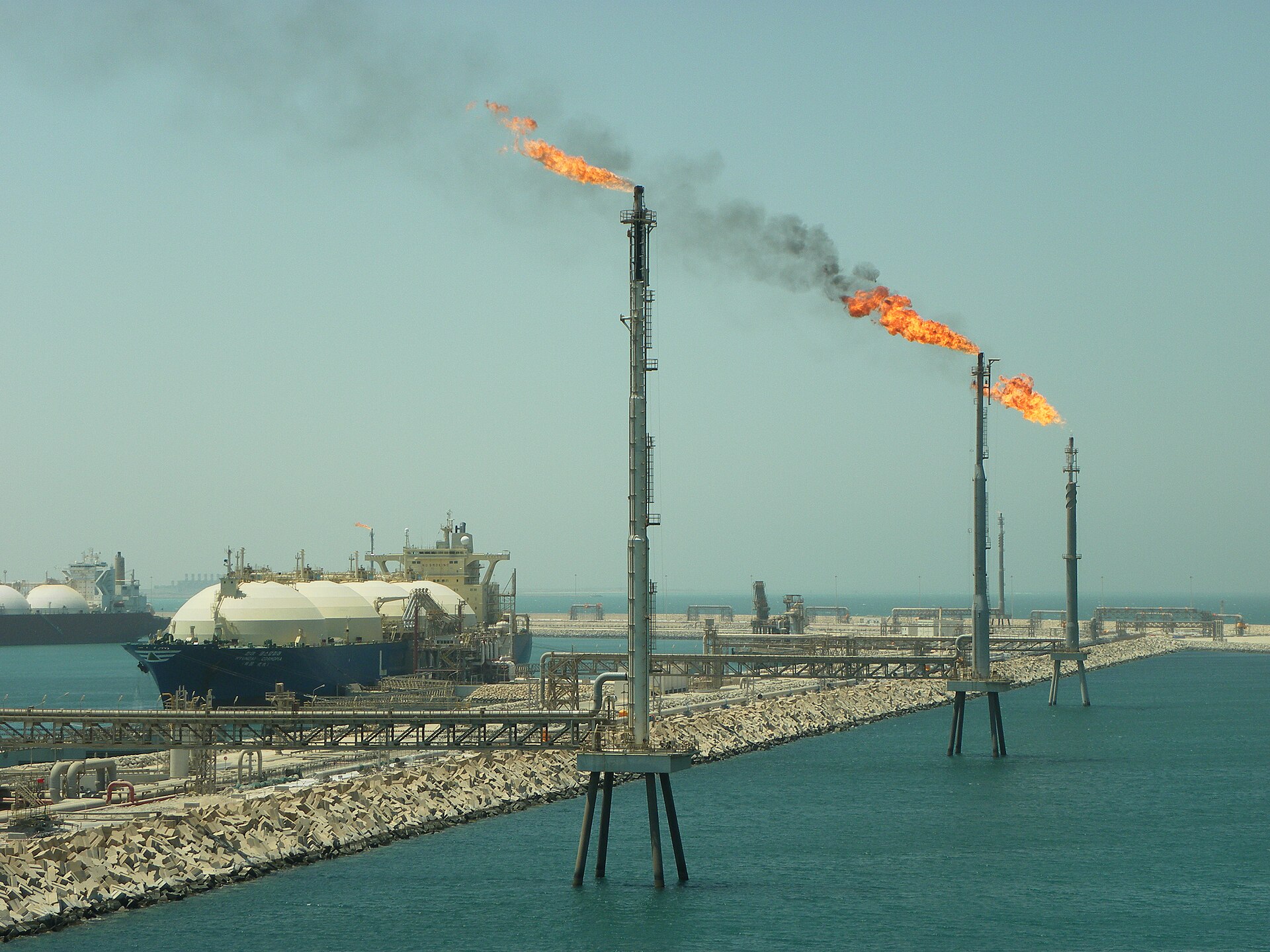 Ras Laffan Industrial City, Qatar's main LNG export terminal