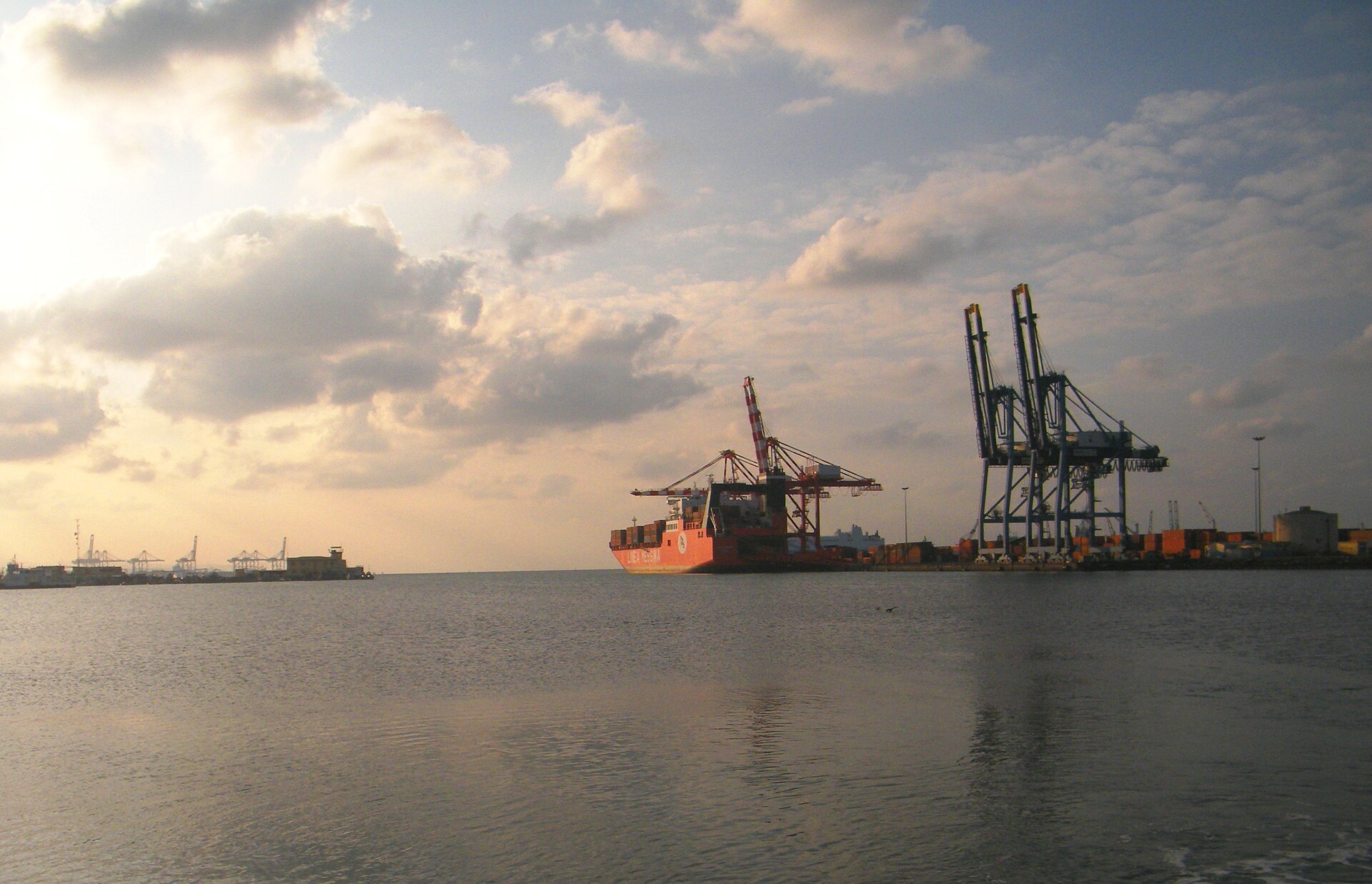 Container gantries at the Port of Djibouti terminal