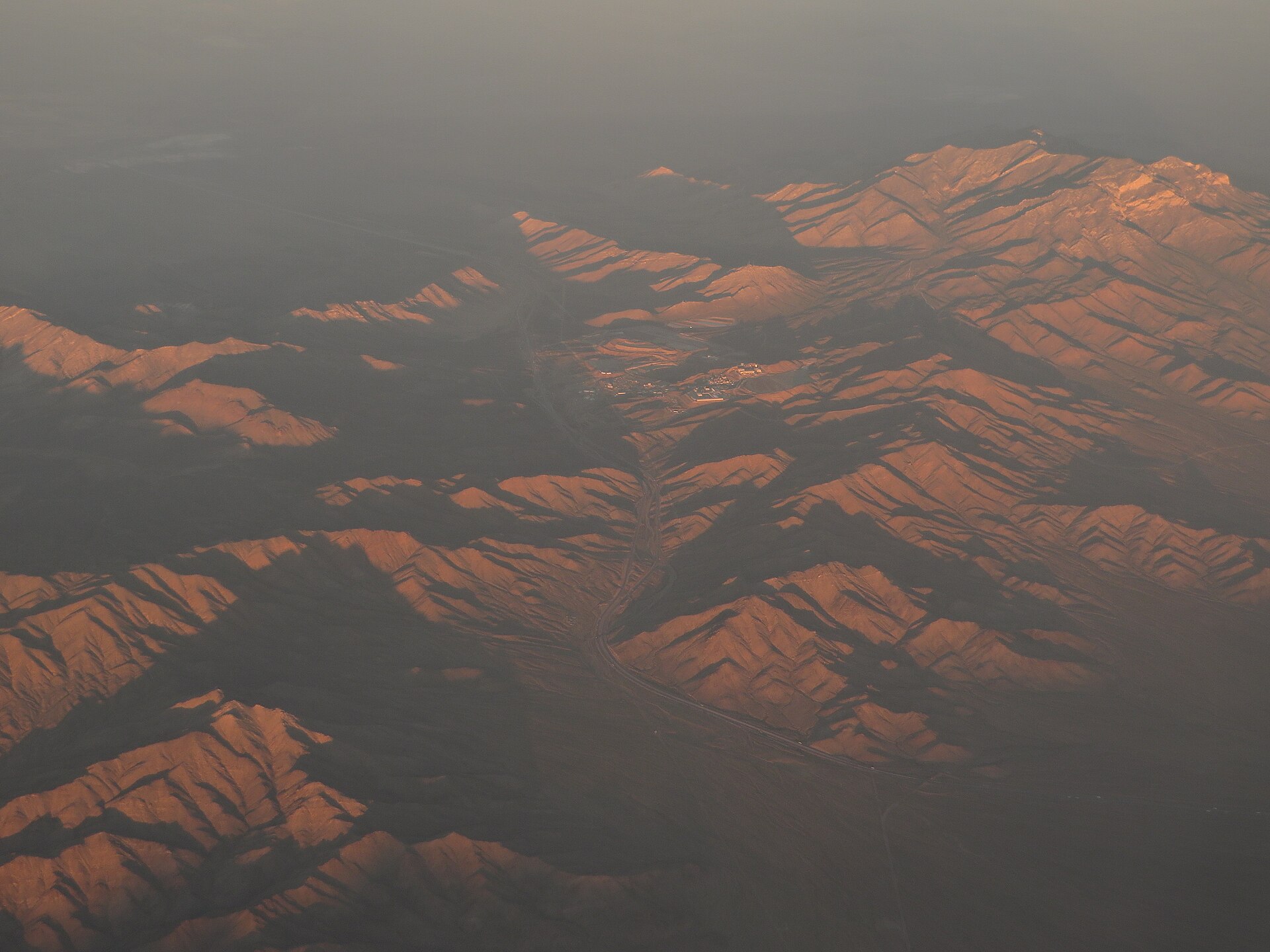 The open-pit Mountain Pass rare-earth mine in California