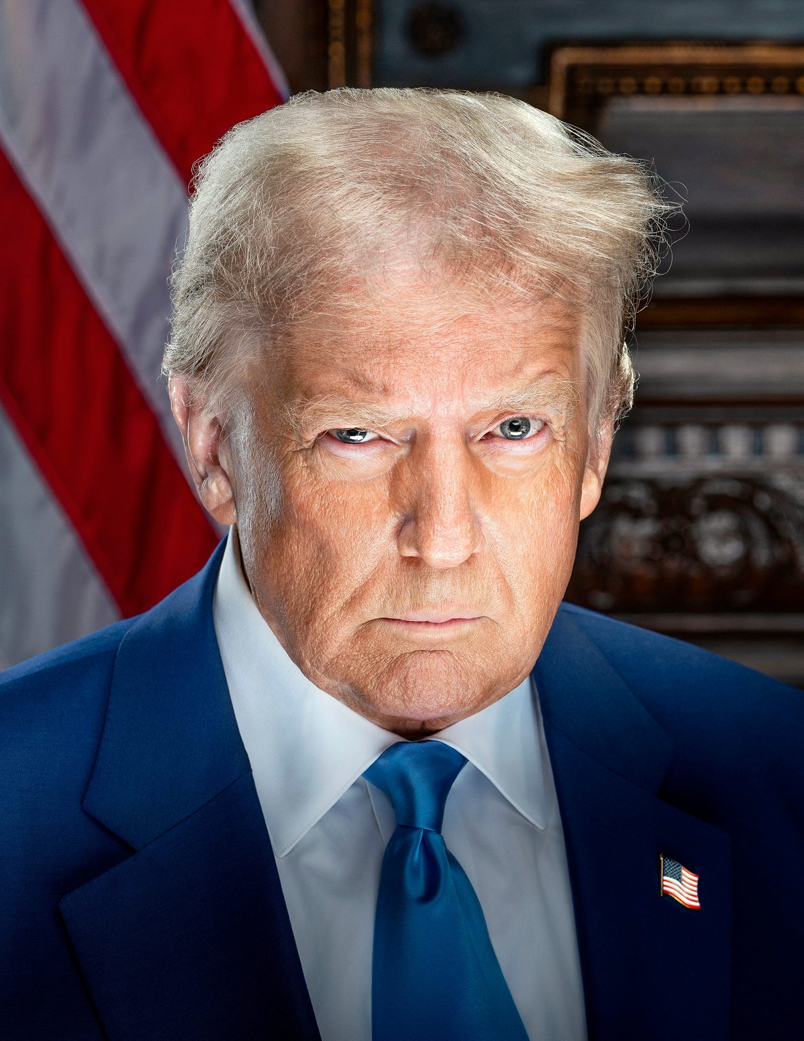 Official White House portrait of US President Donald Trump, January 2025