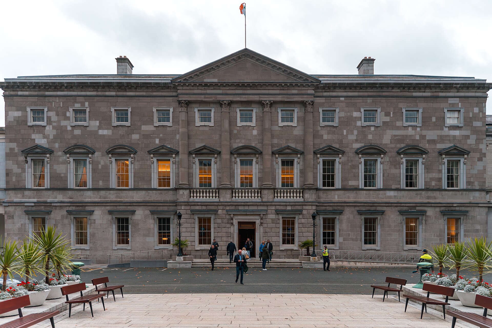 Leinster House in Dublin, seat of the Irish parliament