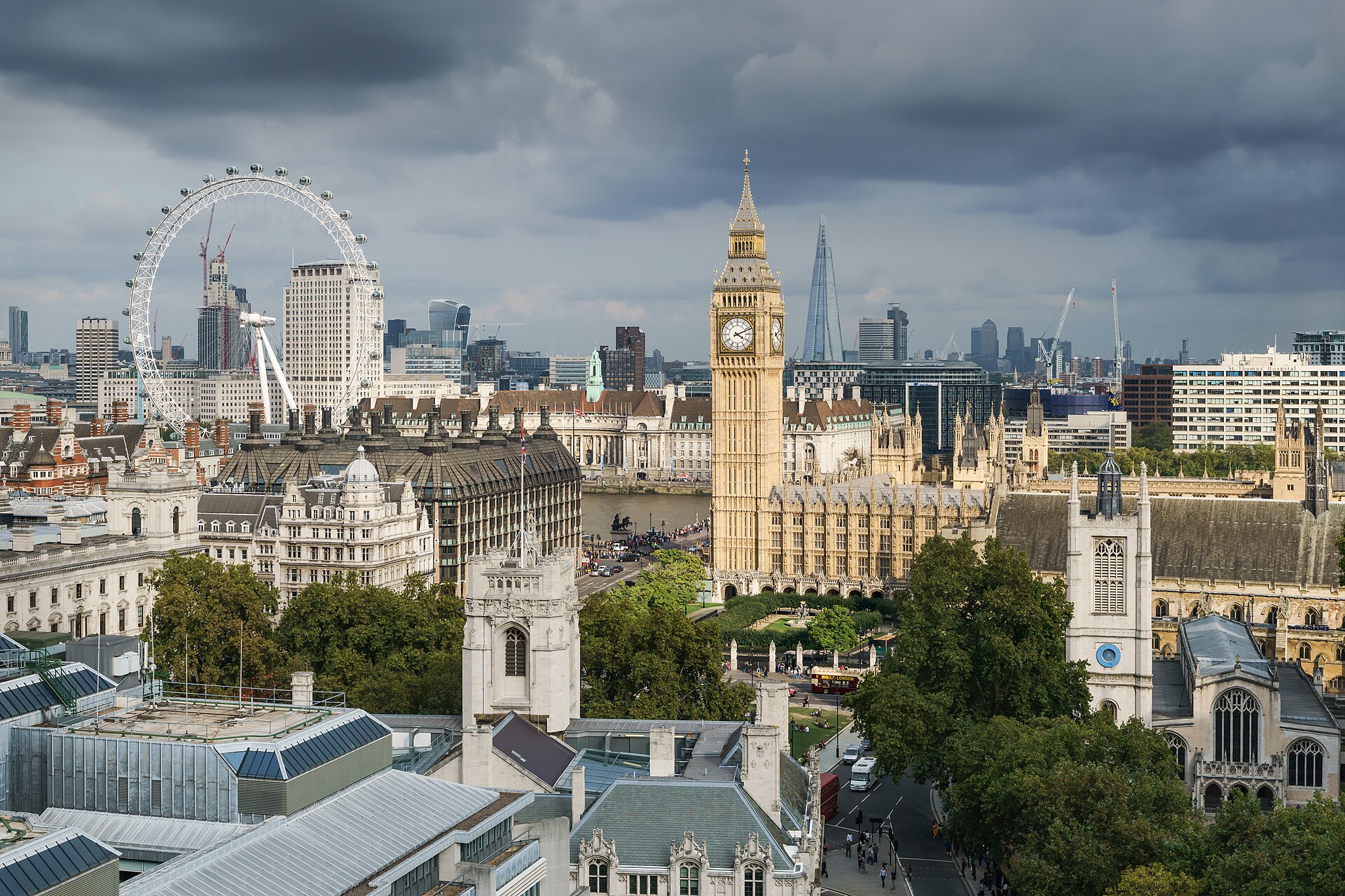 The Houses of Parliament in Westminster, London