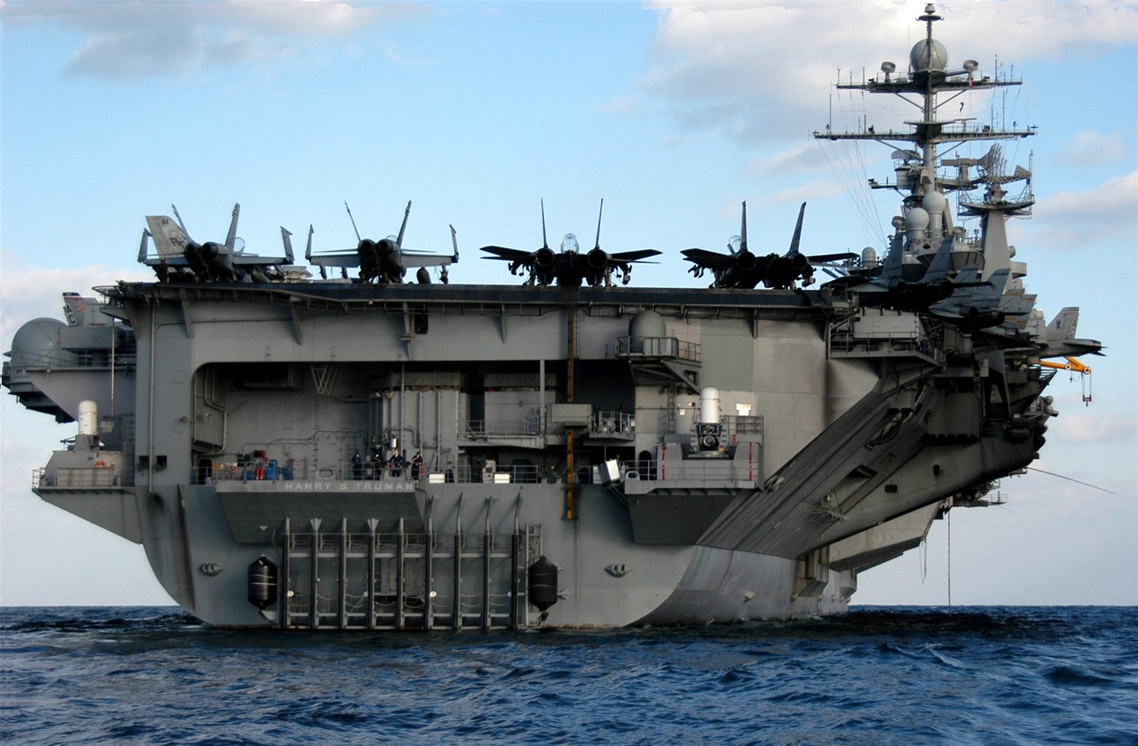 U.S. Navy / Photographer’s Mate Rome J. Toledo · Public domain The Nimitz-class aircraft carrier USS Harry S. Truman under way on station in the Persian Gulf