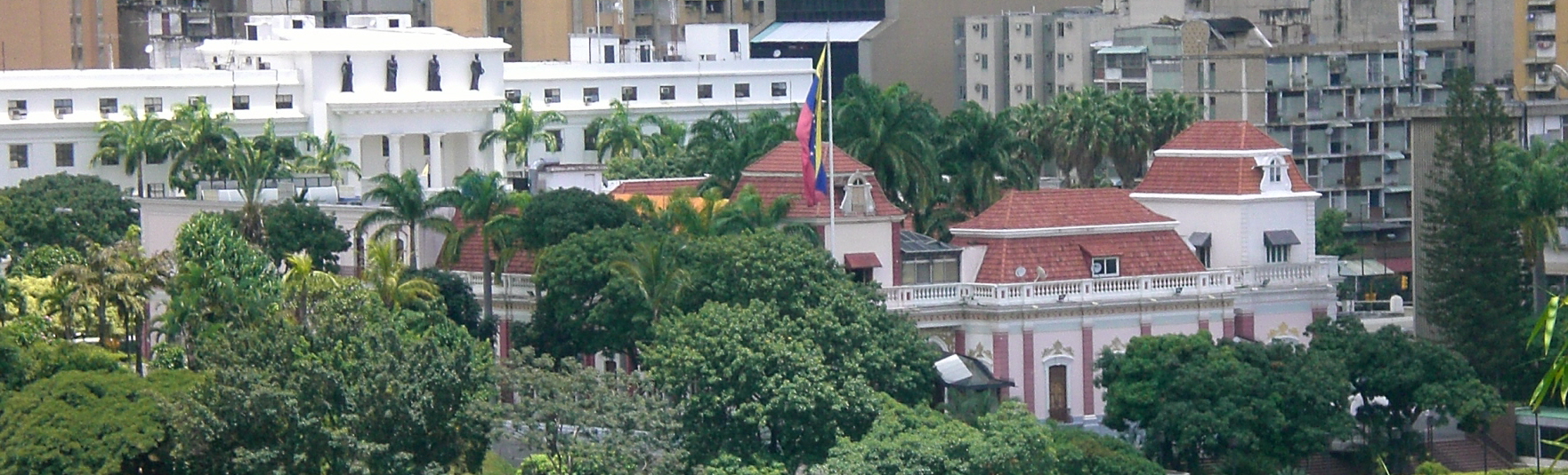 Miraflores Palace, the seat of Venezuela's presidency, in Caracas